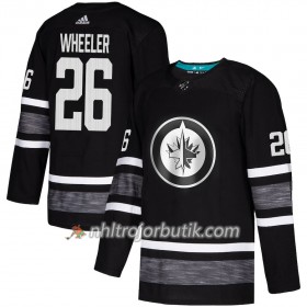 Män Ishockey Winnipeg Jets tröja All Star 2019 Blake Wheeler 26 Svart 2019 All-Star Adidas Authentic